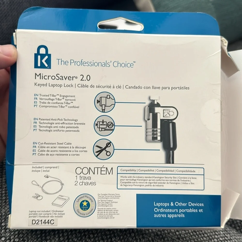 Kensington MicroSaver 2.0 Keyed Laptop Lock